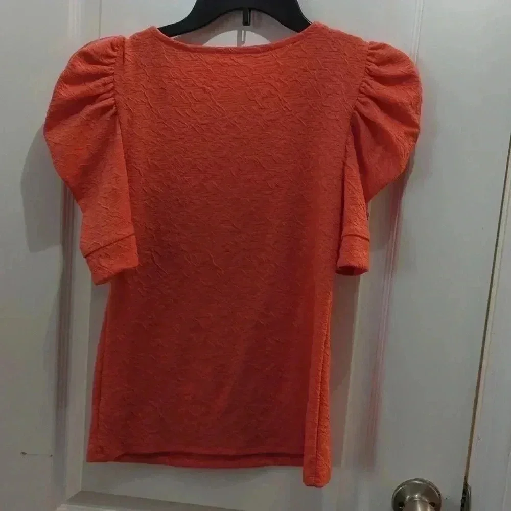 NINE West women's coral blouse xsmall